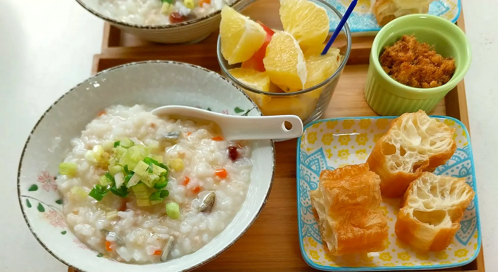 Freshly made breakfast · home-grown organic veg